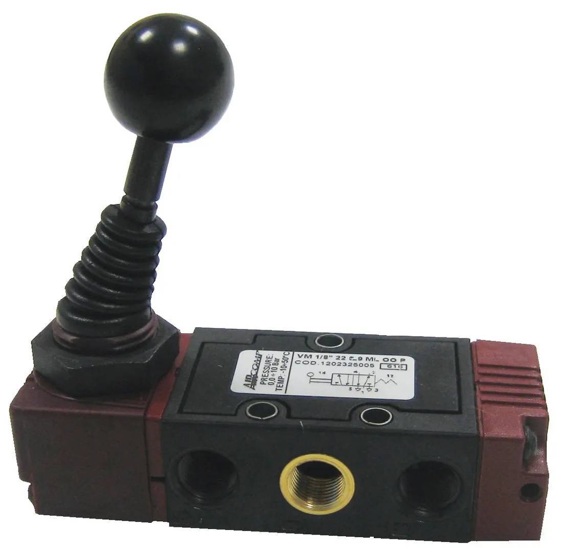Αέρος χειριστήριο κουμπωτό γωνιακό 1/8-(5/2) 2Θ-00  VM 1/8" 22 5 L9 BS OO P AIRCOMP (COD.1202325006)