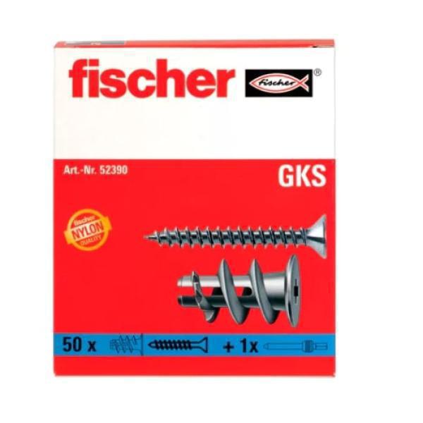 Fischer GKS Βίσμα Γυψοσανίδας Πλαστικό με Βίδα