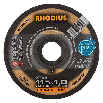 Τροχος Κοπης 115/1,0 Xt 38 Inox Pro        Rhodius