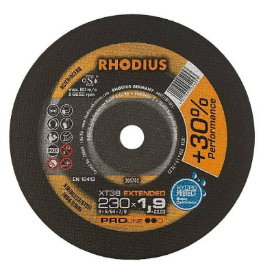 Τροχος Κοπης 230/1,9 Xt 38 Inox Pro        Rhodius
