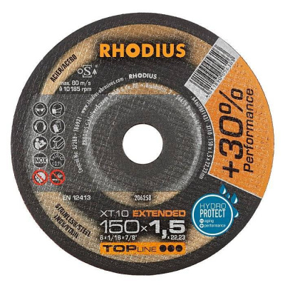 Τροχος Κοπης 150/1,5 Xt 10 Inox Top        Rhodius