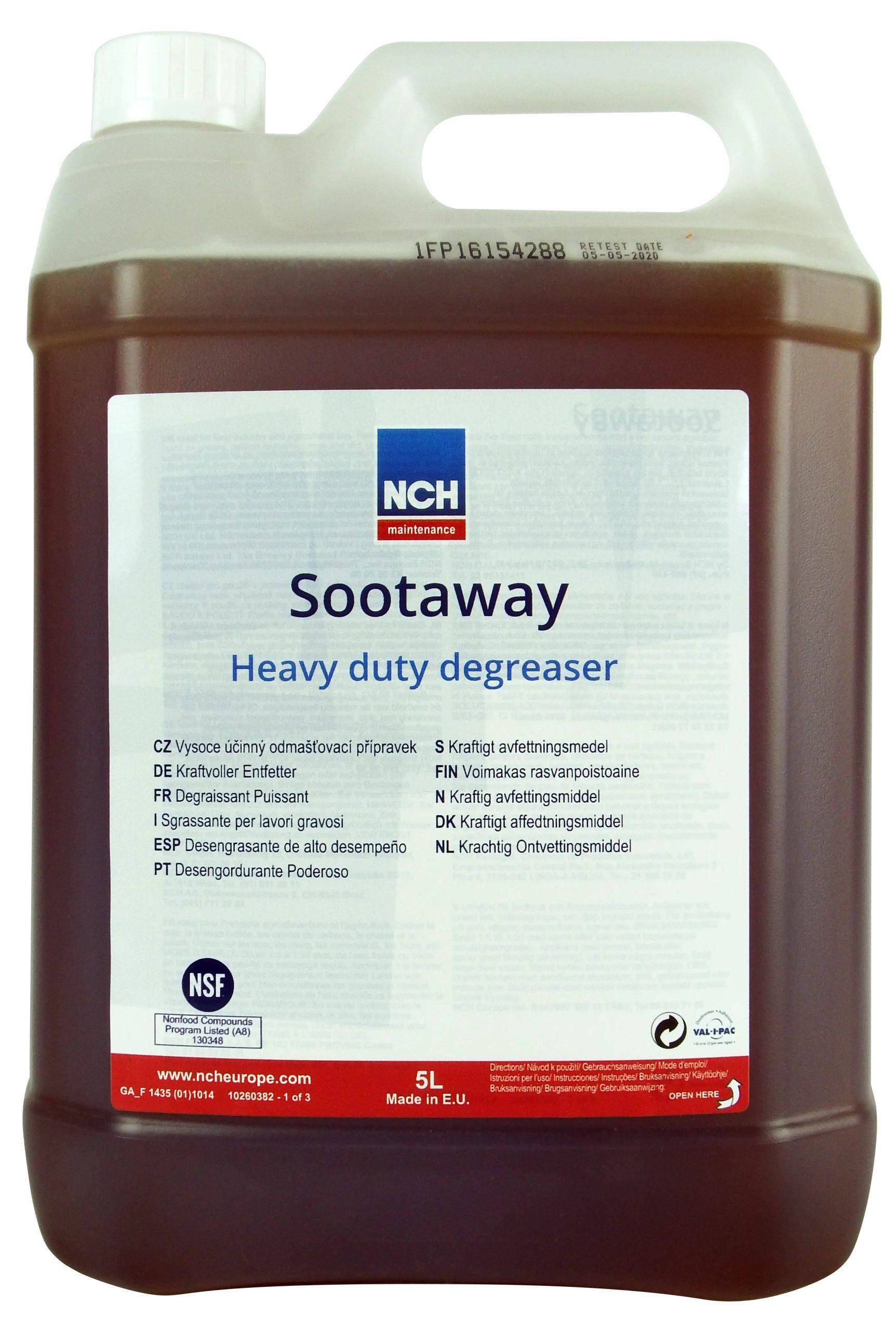 Υγρο Καθαριστικο Μηχανημatων Τροφιμων Sootaway       4,5L Nch