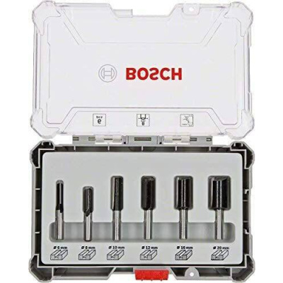 Bosch Σετ Φρέζες 6 Τεμαχίων Για Ρούτερ Με Στέλεχος 8mm