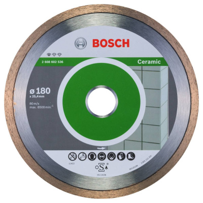 Τροχός Διαμαντέ Κεραμικών Standard 180X 25,4         Bosch