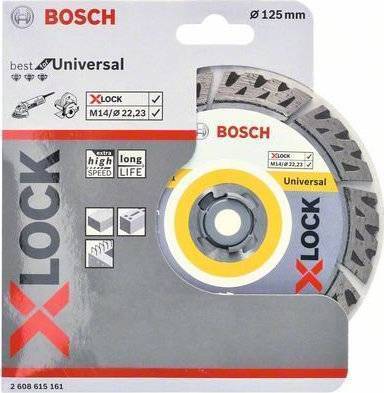 Τροχός Διαμαντέ Γενικής Χρήσης Laser 125 Xlock Universal Best Bosch