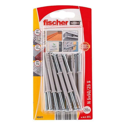 Fischer N 5X 50 Zk    Καρφωτό Βύσμα                         20Τ