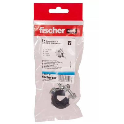 Fischer Fgrs Plus 1/4" B Στήριγμα Σωλήνων Σε Σακουλάκι   2Τμχ