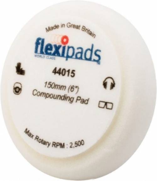 Τροχός Γυαλίσματος Velcro - Σπόγγος 150X50 Σκληρό Λευκό Λείος Flexipads