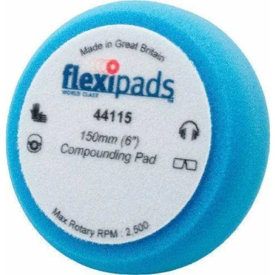 Τροχός Γυαλίσματος Velcro - Σπόγγος 150X50 Μέτριο Μπλε Λείος Flexipads