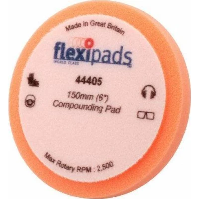 Τροχός Γυαλίσματος Velcro - Σπόγγος 150X25 Λείος Πορτοκαλί Flexipads