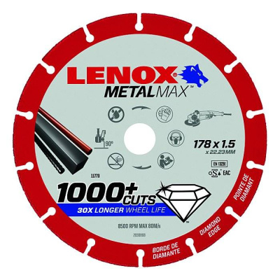 Δίσκος Κοπής Μετάλλων Γ.Τροχ. 178X1,5X22,2 Metalmax        Lenox