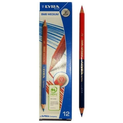 Μολύβι Διπλό Μπλέ/Κόκκινο "Duo Medium"              2640101 Lyra