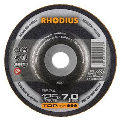 Τροχος Λειανσεως 125/6 Rs24 Aluminum Top   Rhodius