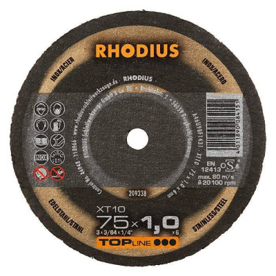 Τροχος Κοπης  75/1,0 Xt10 Inox Top   (D 6) Rhodius